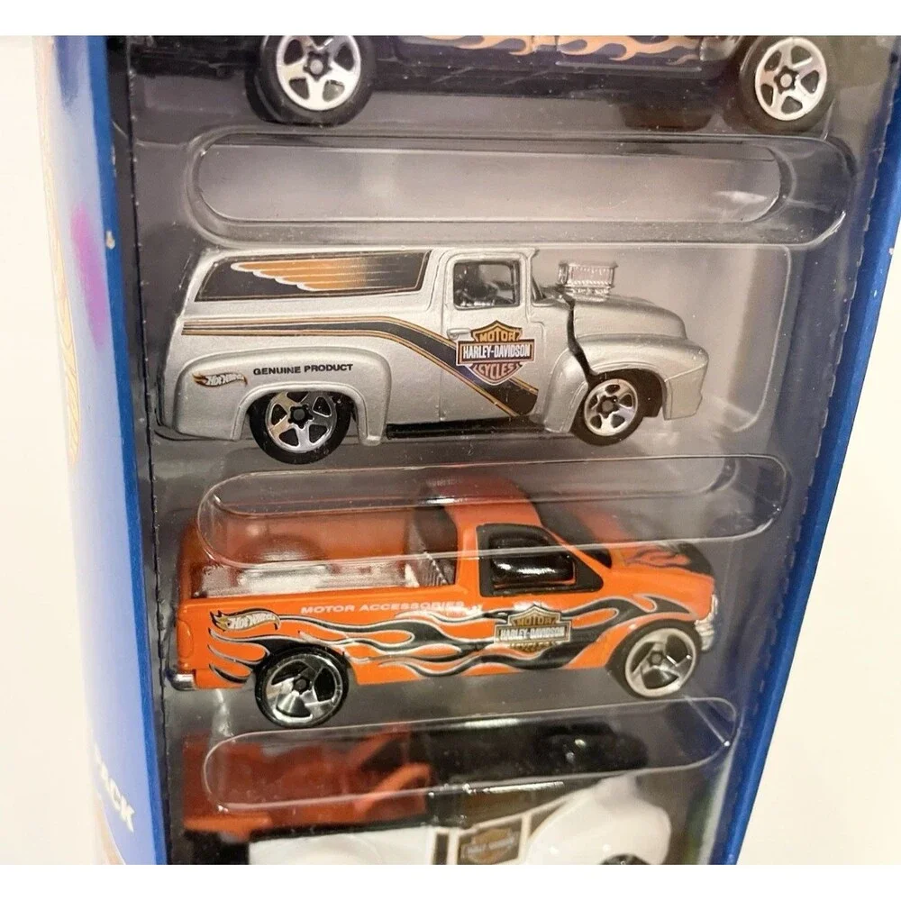 NEW HARLEY DAVIDSON 5 Pack Gift Set Die Cast Car 1:64 Hot Wheels #50030